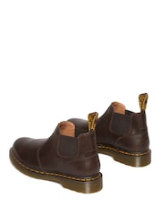 Dr. Martens Brown 2976 Lo Kelp Chelsea Leather Boots - Image 4 of 6
