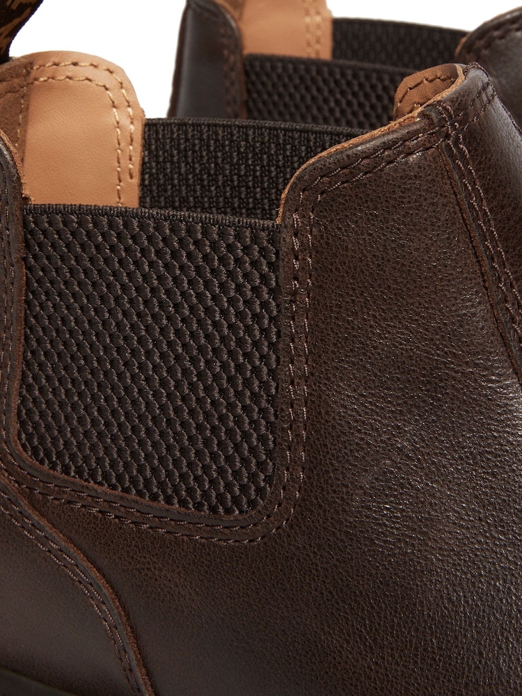 Dr. Martens Brown 2976 Lo Kelp Chelsea Leather Boots - Image 5 of 6