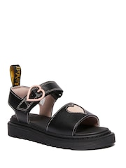 أسود - Dr. Martens Junior Marlowe Hearts Glitter Sandals - صورة 1 من 5