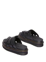 Dr. Martens Black Raine Slide Athena Leather Sandals - Image 3 of 6
