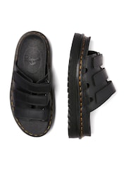 Dr. Martens Black Raine Slide Athena Leather Sandals - Image 4 of 6