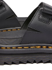 Dr. Martens Black Raine Slide Athena Leather Sandals - Image 6 of 6