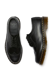 Dr. Martens Black Unisex 3989 Smooth Brogue Shoes - Image 3 of 4