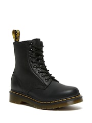 Dr. Martens Black 1460 Pascal Virginia Lace-Up Leather Boots - Image 1 of 4