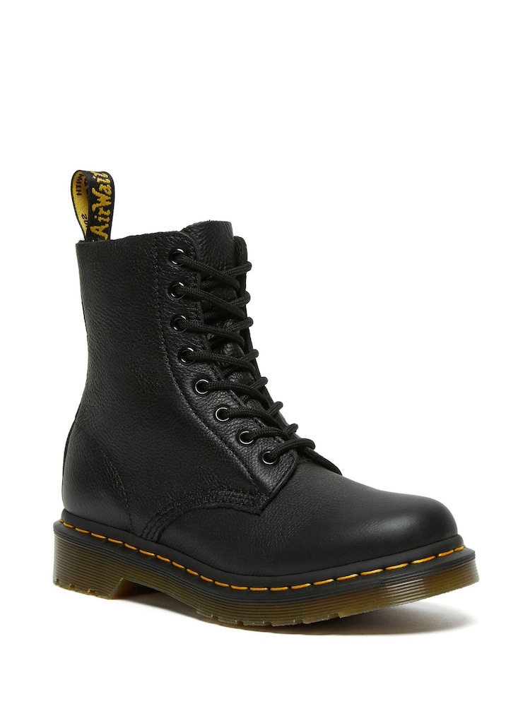 Dr. Martens Black 1460 Pascal Virginia Lace-Up Leather Boots - Image 1 of 4