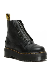 Dr. Martens Black Sinclair Milled Nappa Leather Boots - Image 1 of 5
