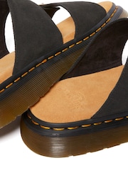 Dr. Martens Black Josef Suede Leather Sandals - Image 5 of 6