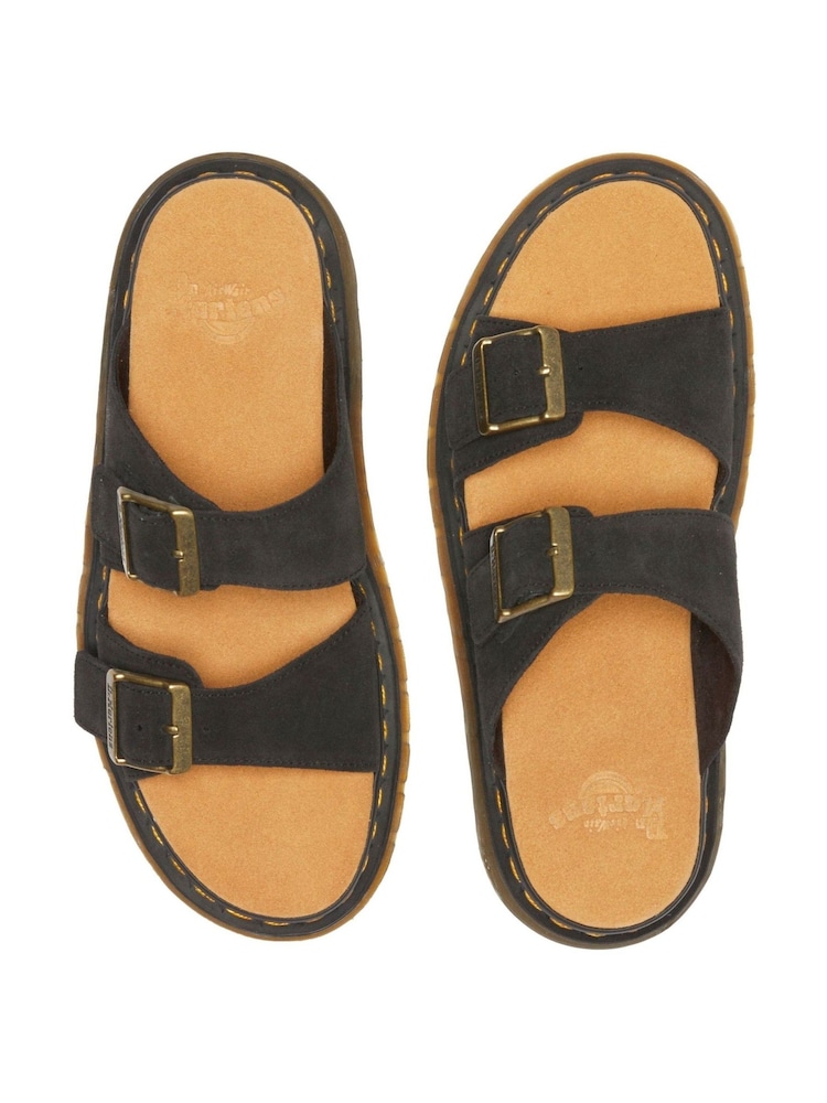 Dr. Martens Black Josef Suede Leather Sandals - Image 6 of 6