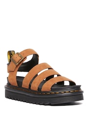 Dr. Martens Brown Blaire Athena Leather Sandals - Image 1 of 6