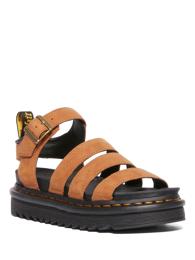 Dr. Martens Brown Blaire Athena Leather Sandals - Image 1 of 6