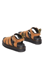 Dr. Martens Brown Blaire Athena Leather Sandals - Image 4 of 6
