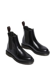 Dr. Martens Black Flora Polished Smooth Chelsea Boots - Image 3 of 6