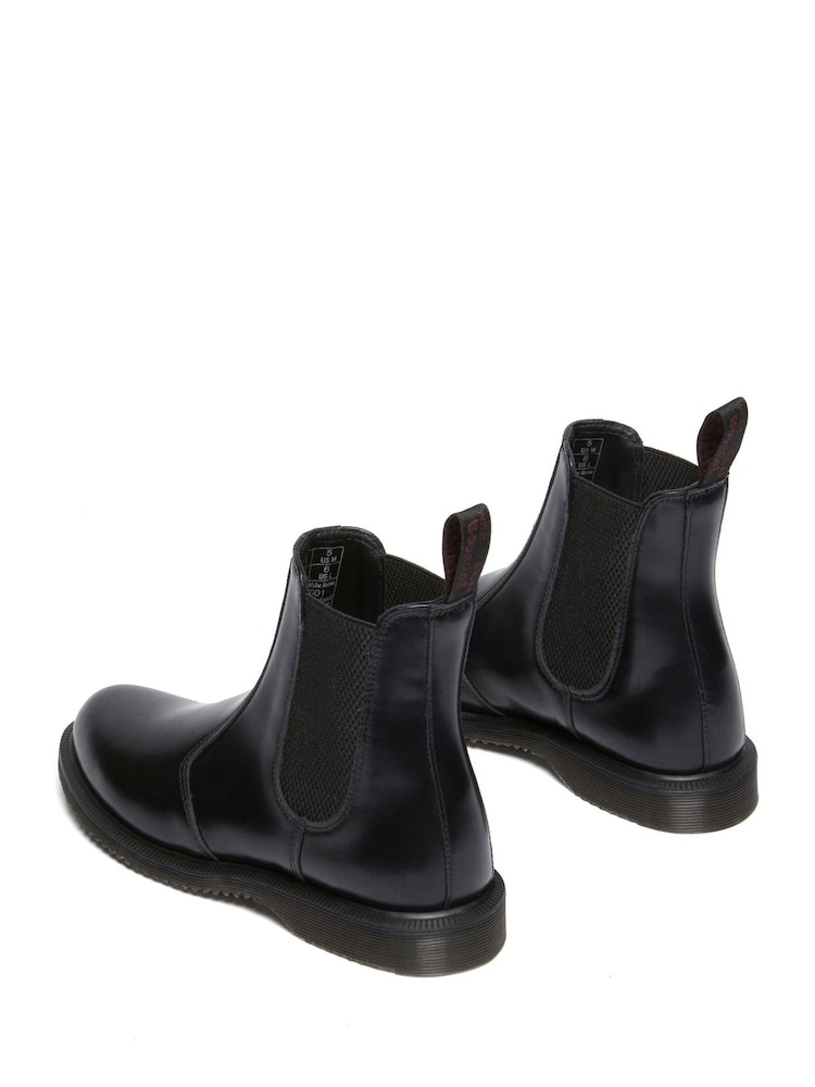 Dr. Martens Black Flora Polished Smooth Chelsea Boots - Image 4 of 6