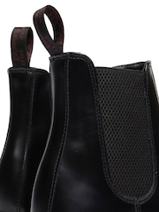 Dr. Martens Black Flora Polished Smooth Chelsea Boots - Image 5 of 6