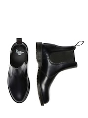 Dr. Martens Black Flora Polished Smooth Chelsea Boots - Image 6 of 6