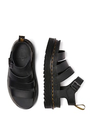 Dr. Martens Black Blaire Athena Leather Sandals - Image 4 of 5