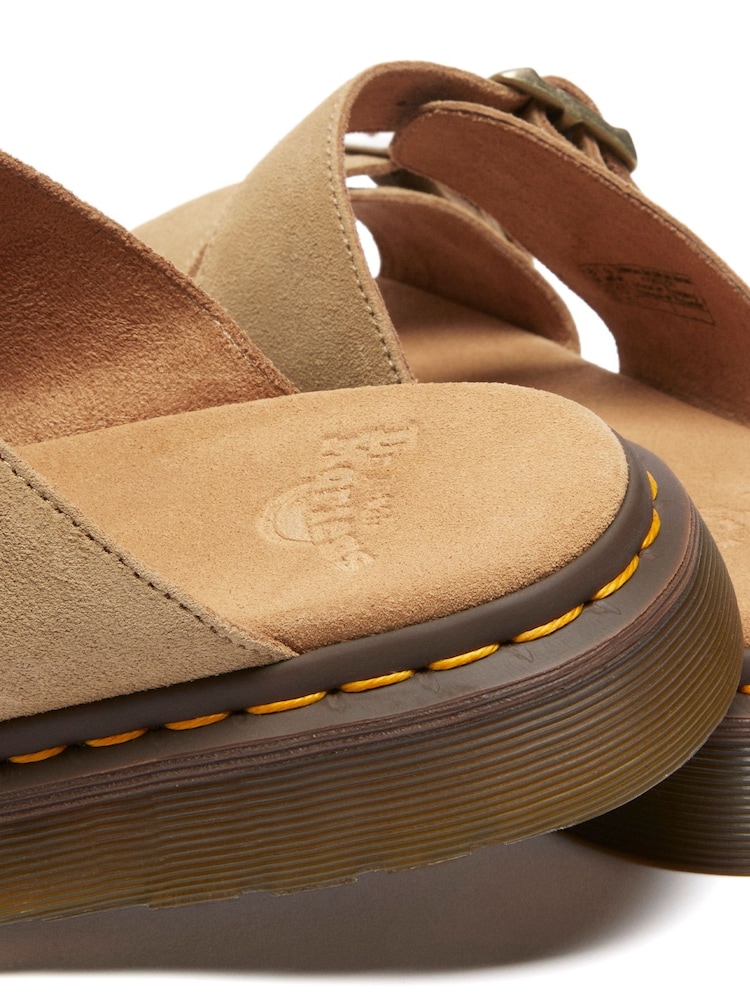 Dr. Martens Brown Josef Bronx Suede Leather Sandals - Image 6 of 6