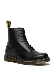 Dr. Martens Black 1460 Smooth Lace-Up Unisex Leather Boots - Image 1 of 5