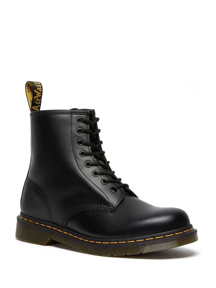 Dr. Martens Black 1460 Smooth Lace-Up Unisex Leather Boots - Image 1 of 5