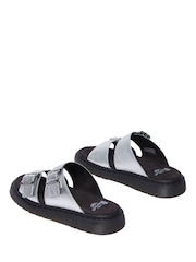 Dr. Martens Silver Josef Bronx Suede Leather Sandals - Image 4 of 6