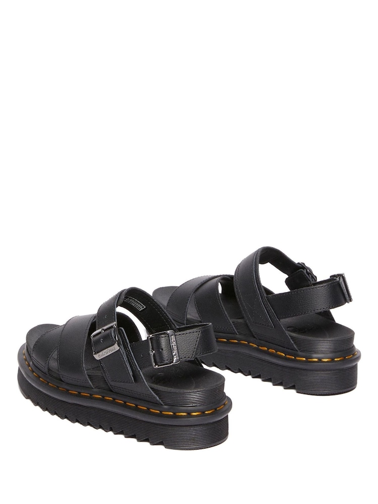 Dr. Martens Black Voss Ii Athena Leather Sandals - Image 4 of 5