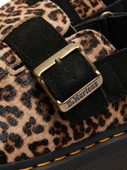 Dr. Martens Animal Mini Jorge Ii Leopard Print Suede Leather Sandals - Image 2 of 6