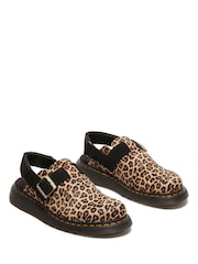 Dr. Martens Animal Mini Jorge Ii Leopard Print Suede Leather Sandals - Image 3 of 6