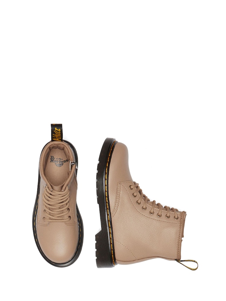 Dr. Martens Cream Junior 1460 Virginia Lace-Up Leather Boots - Image 3 of 5