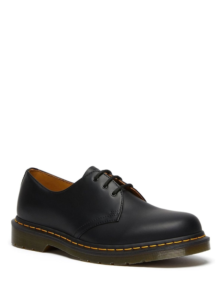 Dr. Martens Black Unisex 1460 Smooth Leather Shoes - Image 1 of 4