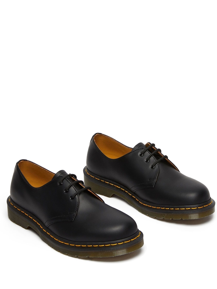 Dr. Martens Black Unisex 1460 Smooth Leather Shoes - Image 2 of 4