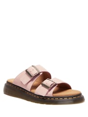 Dr. Martens Pink Josef Bronx Suede Leather Sandals - Image 1 of 6