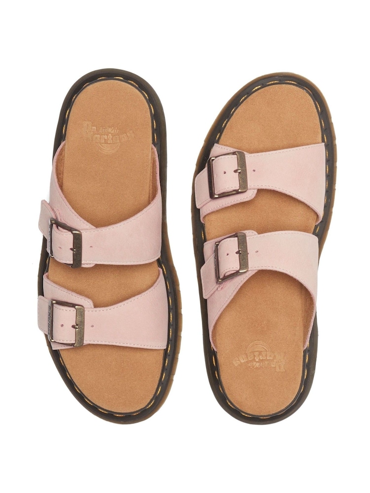 Dr. Martens Pink Josef Bronx Suede Leather Sandals - Image 6 of 6