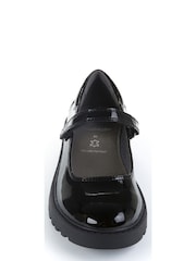 Geox J Casey G. P Touch Fastening Black School Shoes - Image 2 of 6