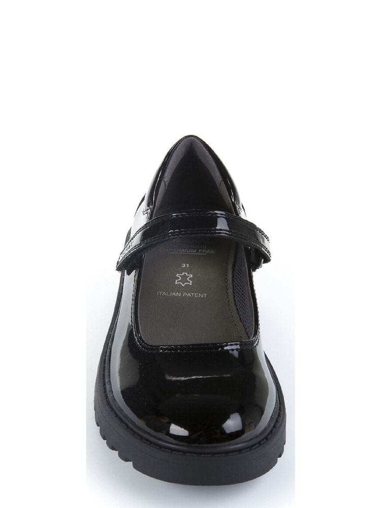 Geox J Casey G. P Touch Fastening Black School Shoes - Image 2 of 6