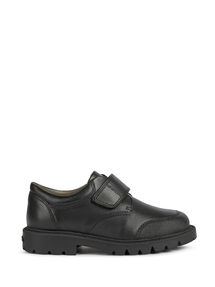 Geox Shaylax Boy Black School Shoes - Image 1 of 1