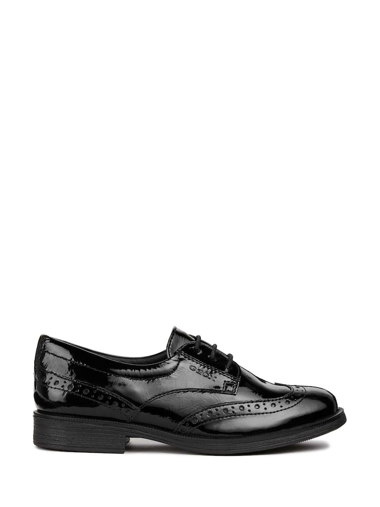 Geox J Agata D Black School Shoes - Image 1 of 5
