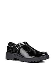 Geox J Casey G. E Buckle Black School Shoes - Image 2 of 6