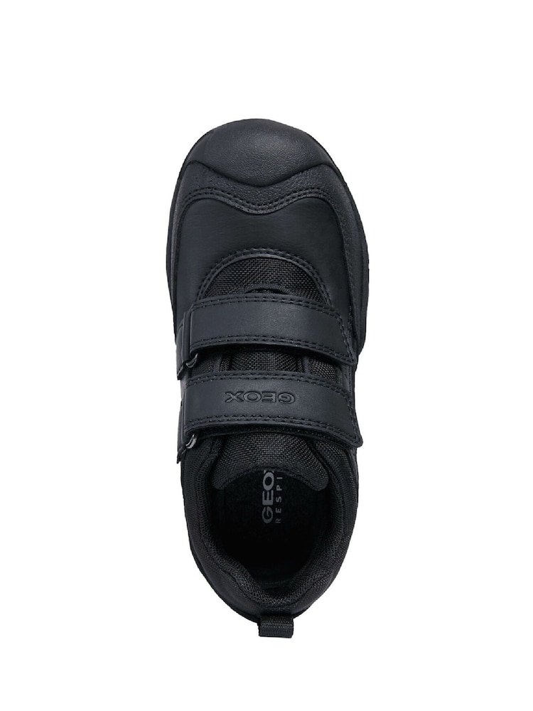 Geox J New Savage Boy B A Waterproof Touch Fastening Black Trainers - Image 4 of 4