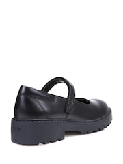Geox J Casey G. P Touch Fastening Black School Shoes - Image 2 of 4