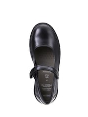 Geox J Casey G. P Touch Fastening Black School Shoes - Image 3 of 4