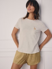 Ochre Giraffe 100% Cotton Short Set Pyjamas 3 Pack - Image 4 of 4