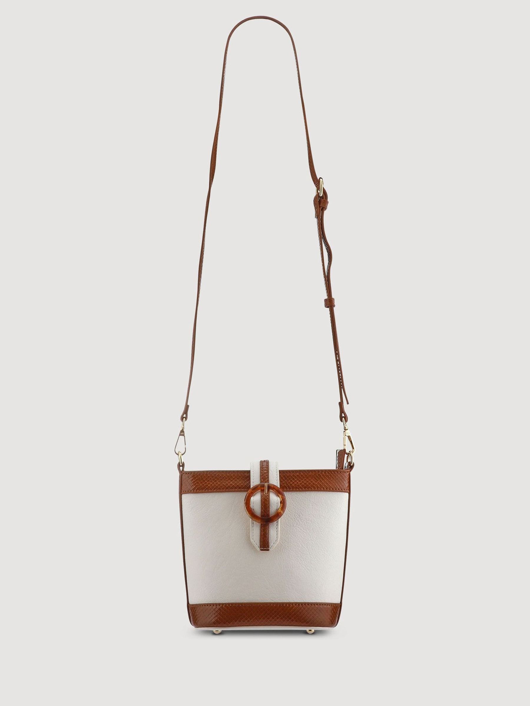 Pavers White-Tan Ladies Bags
