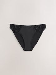 Black/Cream Embroidered Knickers 2 Pack - Image 6 of 9