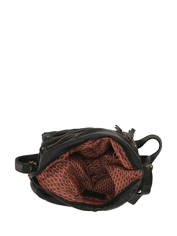 Pavers Black Multi-Zip Cross-Body Bag - Image 3 of 3
