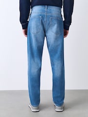 Bright Blue Regular Tapered Fit Classic Stretch Jeans - Image 3 of 9