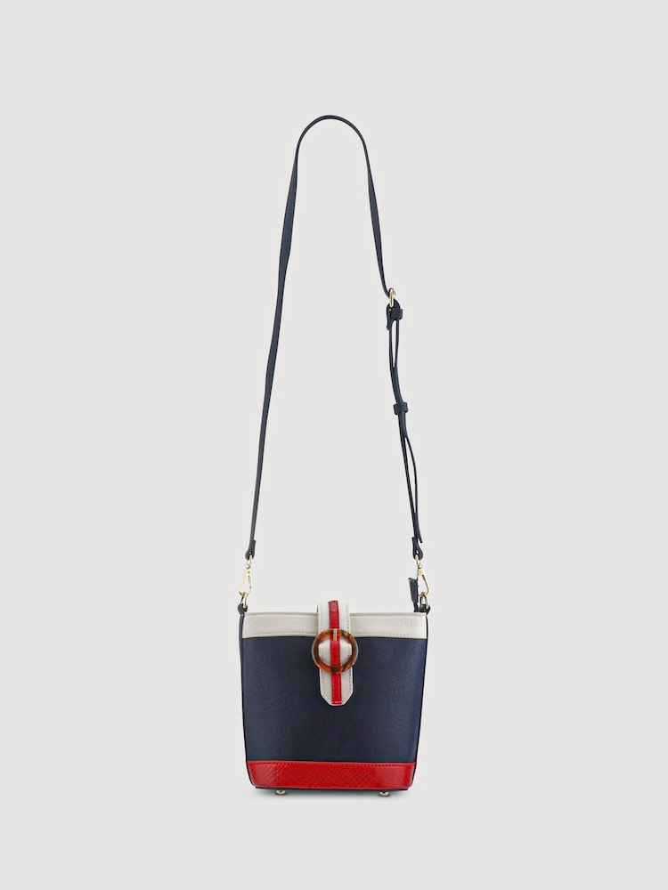 Blanco - Pavers Buckle Fasten Crossbody Bag - Imagen 1 de 3
