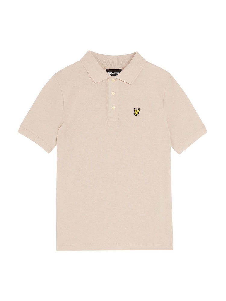 Lyle & Scott Neutral Classic Polo Shirt - Image 1 of 3 Lyle & Scott Neutral Classic Polo Shirt - Image 1 of 3