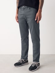 Blue Grey Mid Single Slim Fit Classic Stretch Jeans - Image 1 of 11
