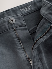 Blue Grey Mid Single Slim Fit Classic Stretch Jeans - Image 10 of 11