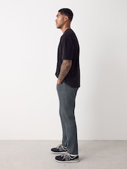 Blue Grey Mid Single Slim Fit Classic Stretch Jeans - Image 6 of 11